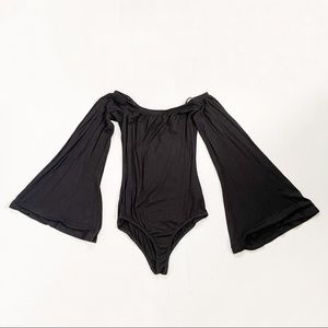NWOT Free People Bell Sleeve Bodysuit XS